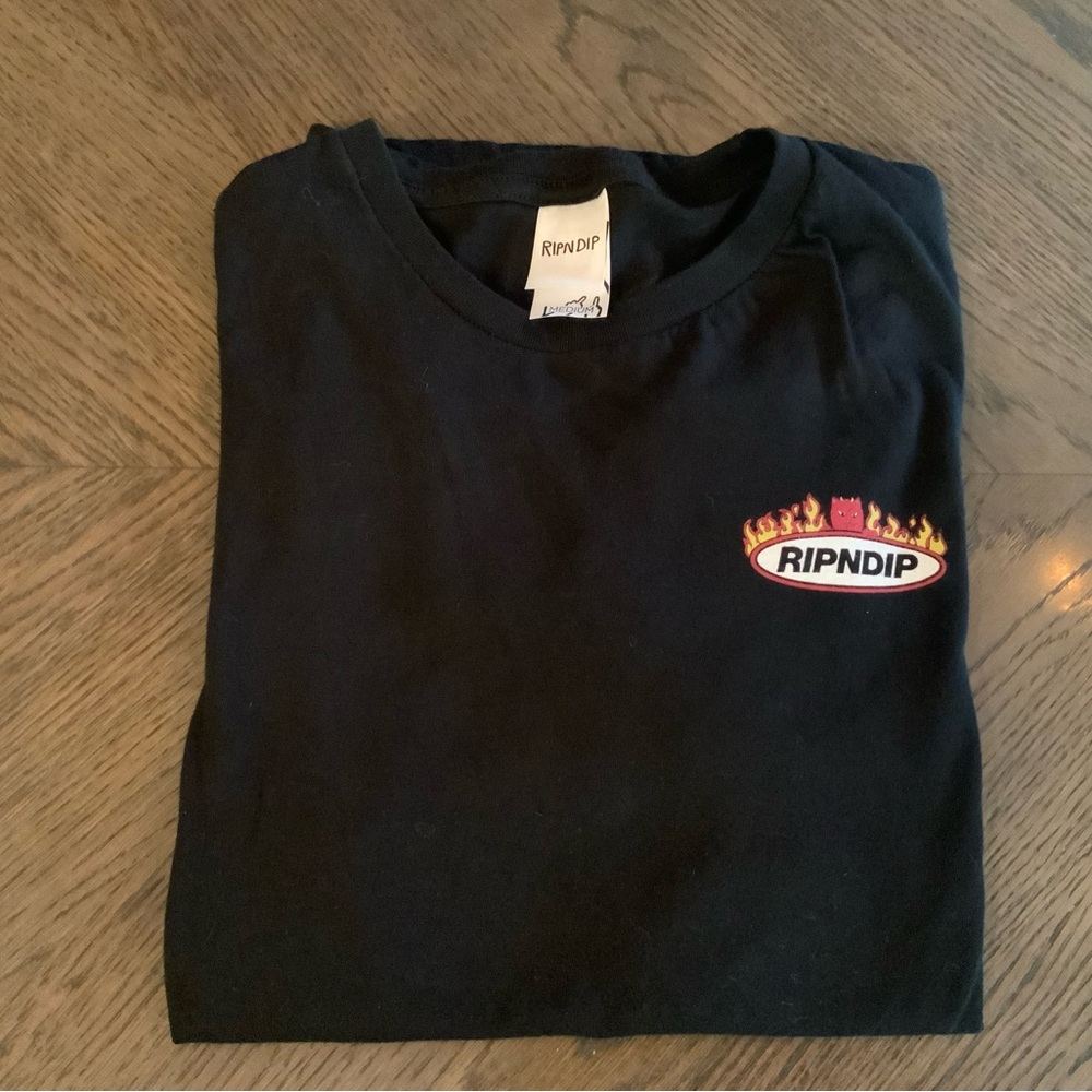 Ripndip Black Tee with Logo - Picture 4 of 4